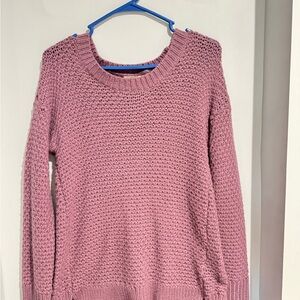 Cozy Pink Knit Sweater